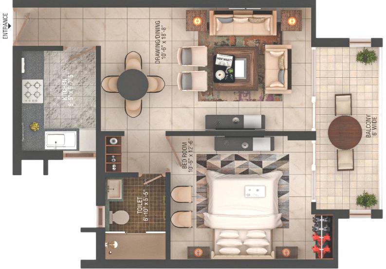 1 BHK Flat in Suachin Infinity Greens in Malsi, Dehradun - Image 924071
