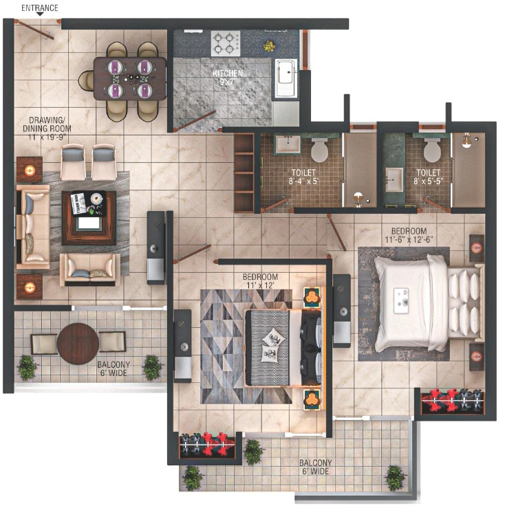 2 BHK Flat in Suachin Infinity Greens in Malsi, Dehradun - Image 924073