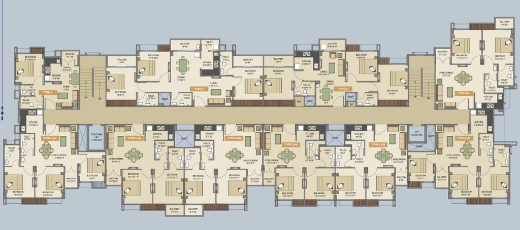 Floor Plan of Royal Aawas Tirupati in Betkuchi, Guwahati - Image 416934