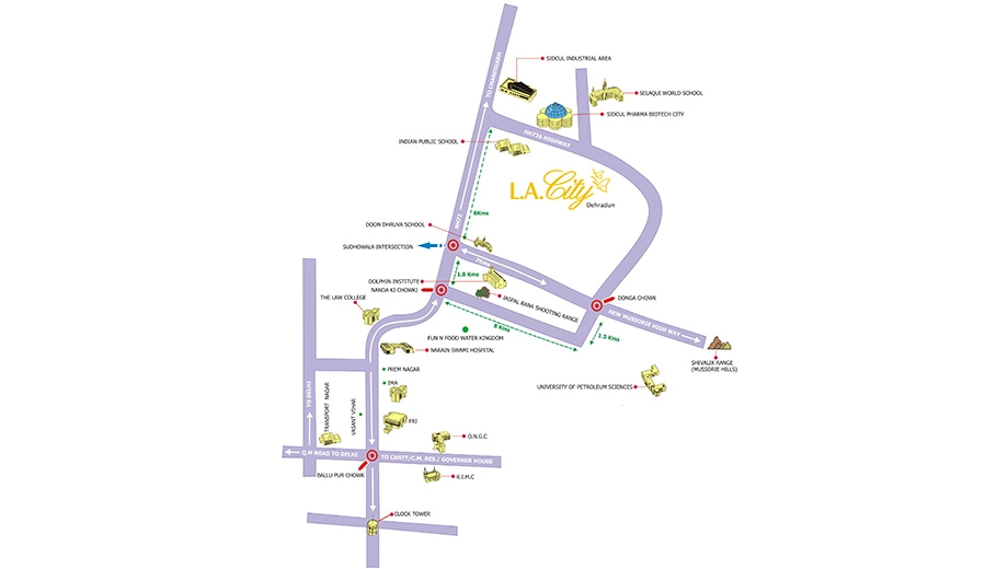 Location of Landasia LA City in null, Dehradun - Image 416956