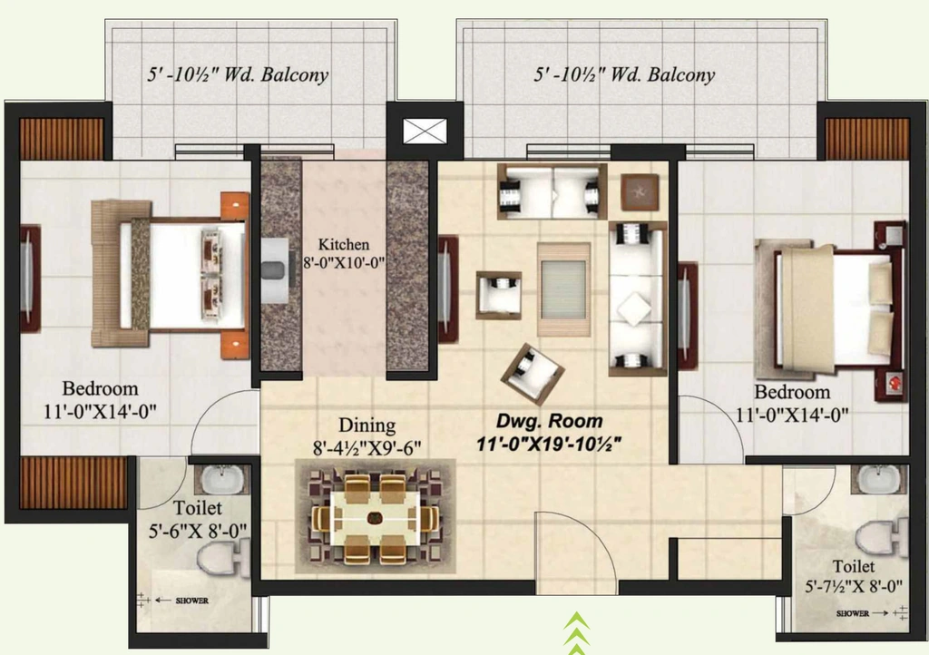 2 BHK Flat in Mahalaxmi Lord Krishna Crest in null, Dehradun - Image 924094