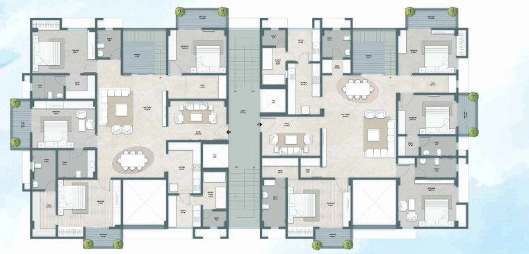 Floor Plan of Trinity Atmos in Beltola, Guwahati - Image 416980