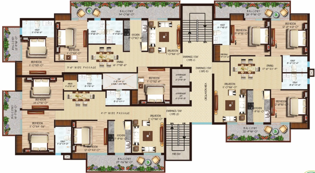 Floor Plan of Mahalaxmi Lord Krishna Greens in null, Dehradun - Image 416989