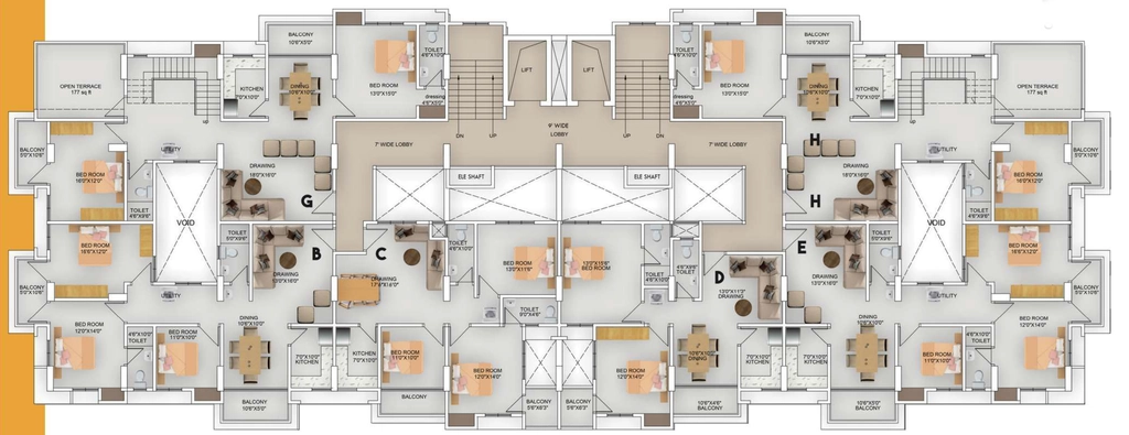 Floor Plan of Empire Exotica in null, Guwahati - Image 417061