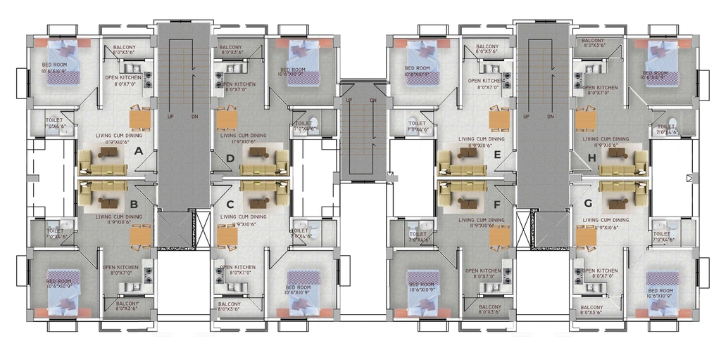 Floor Plan of Empire Serenity in Ahom Gaon, Guwahati - Image 417069