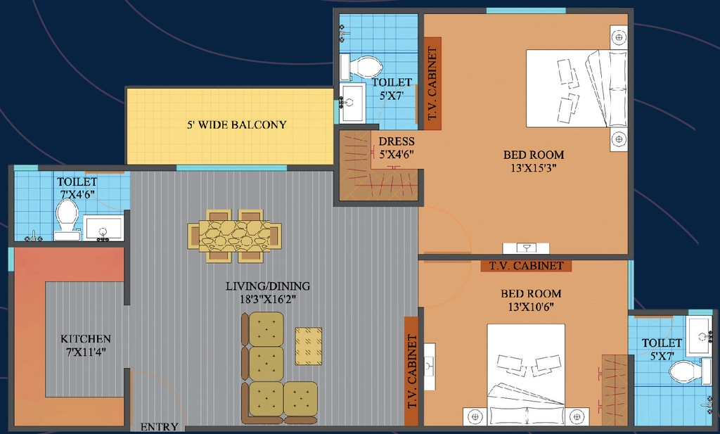 2 BHK Flat in Pari Homes in null, Dehradun - Image 924114