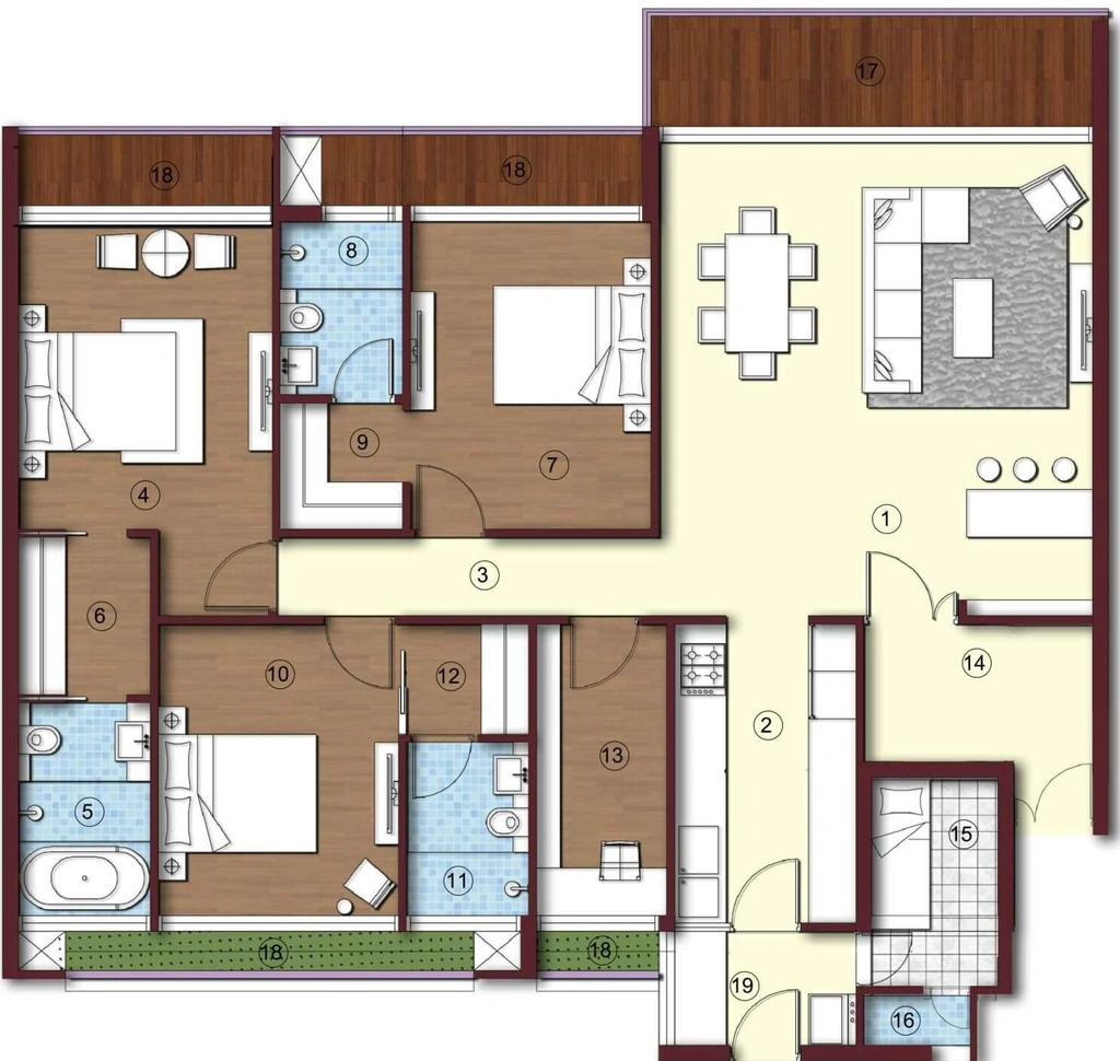 3.5 BHK Flat in Sikka Kimaya Greens in Sahastradhara Road, Dehradun - Image 924122