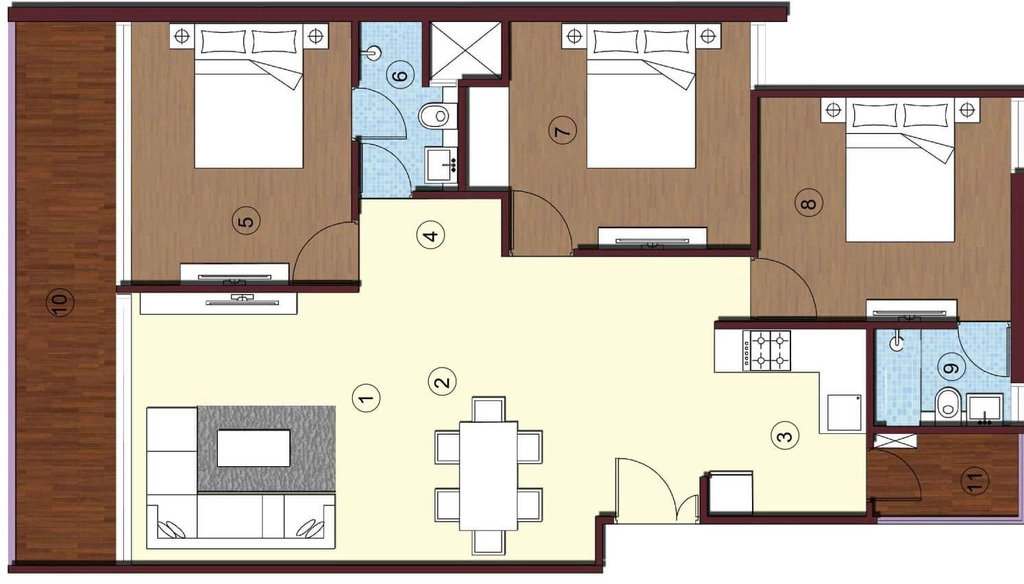 3 BHK Flat in Sikka Kimaya Greens in Sahastradhara Road, Dehradun - Image 924119