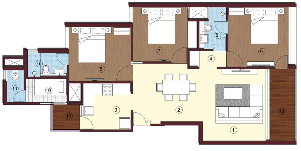 3 BHK Flat in Sikka Kimaya Greens in Sahastradhara Road, Dehradun - Image 924120
