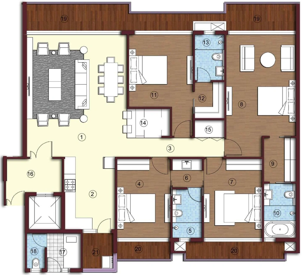 4 BHK Flat in Sikka Kimaya Greens in Sahastradhara Road, Dehradun - Image 924123