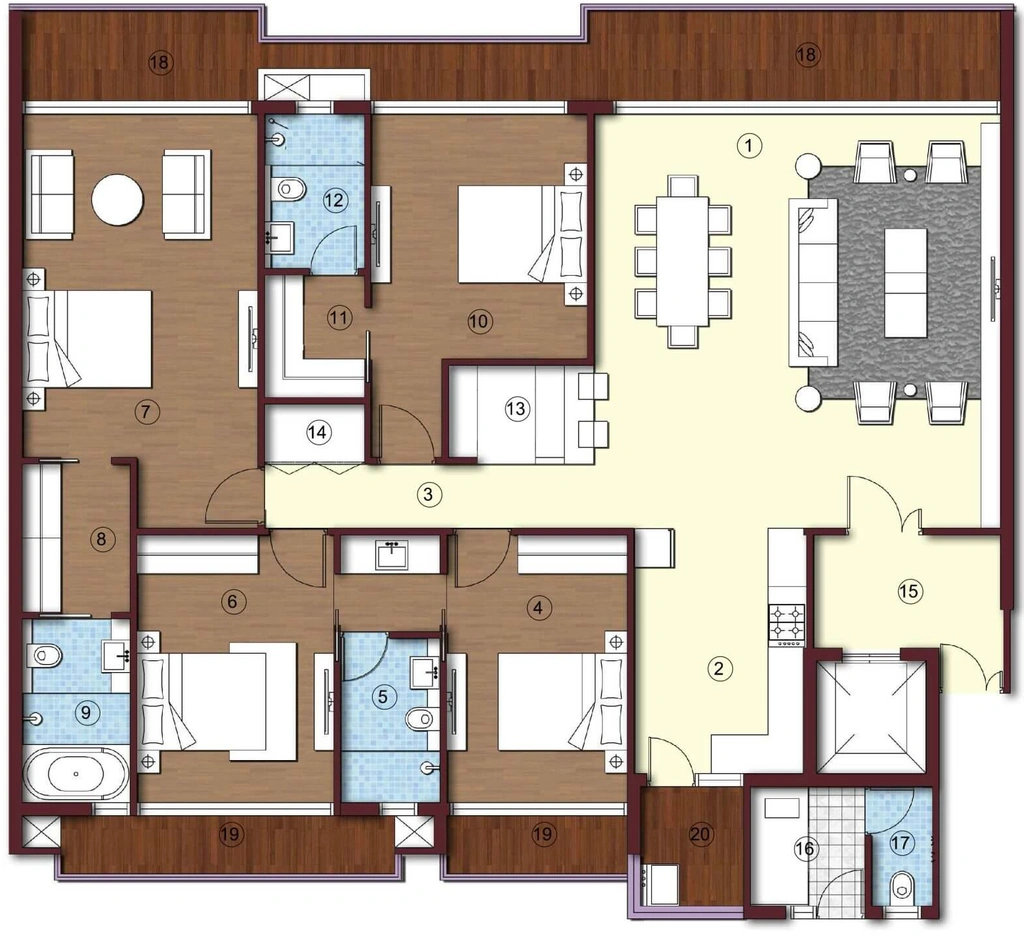 4 BHK Flat in Sikka Kimaya Greens in Sahastradhara Road, Dehradun - Image 924124