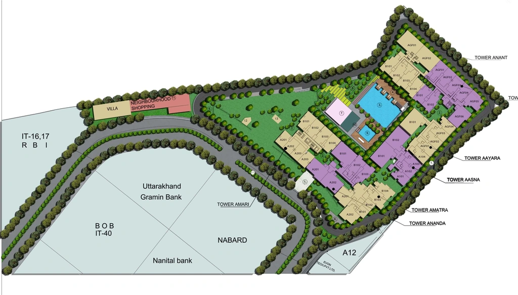 Master Plan of Sikka Kimaya Greens in Sahastradhara Road, Dehradun - Image 417027