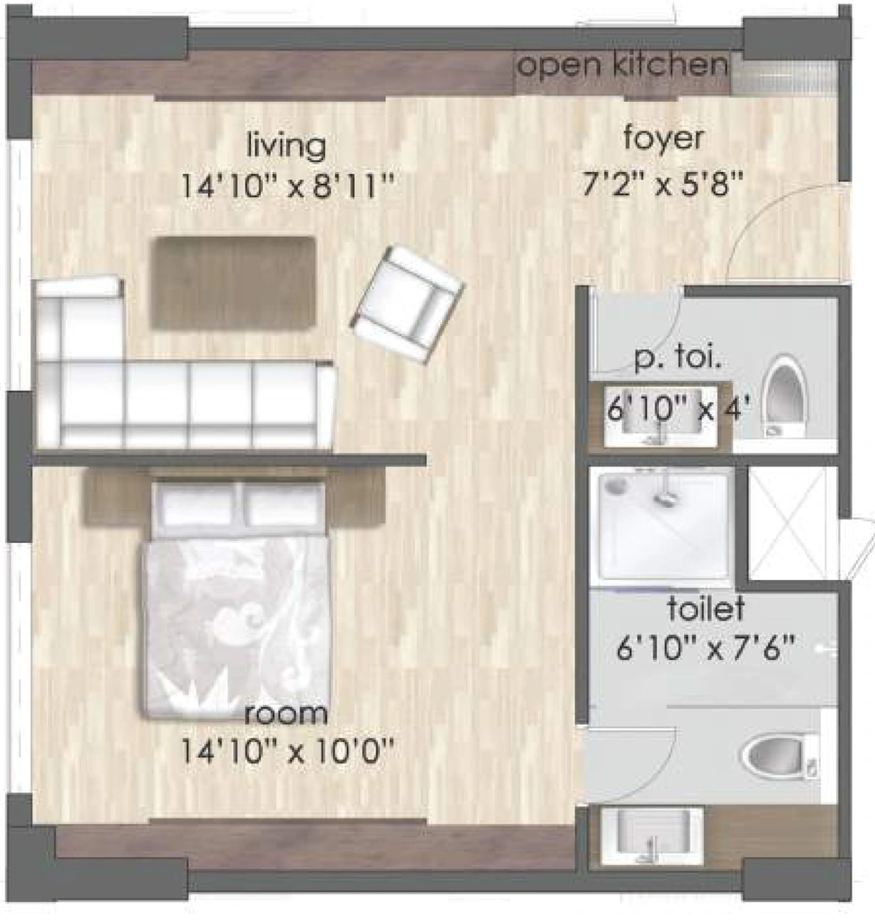 1 BHK Flat in Sikka Kingsberry Greens in Sahastradhara Road, Dehradun - Image 924127
