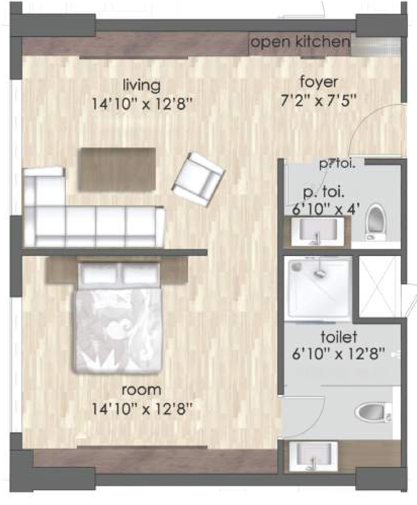 1 BHK Flat in Sikka Kingsberry Greens in Sahastradhara Road, Dehradun - Image 924126