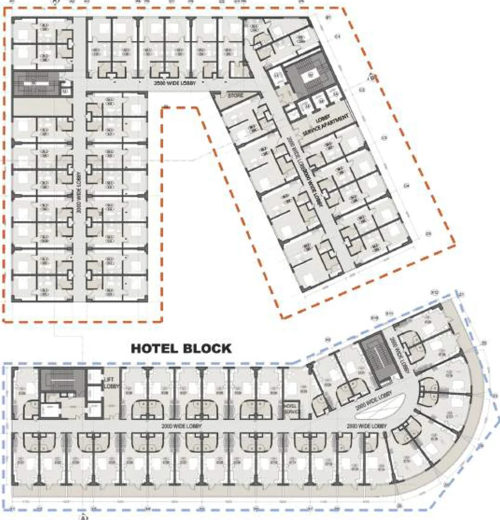 Floor Plan of Sikka Kingsberry Greens in Sahastradhara Road, Dehradun - Image 417040