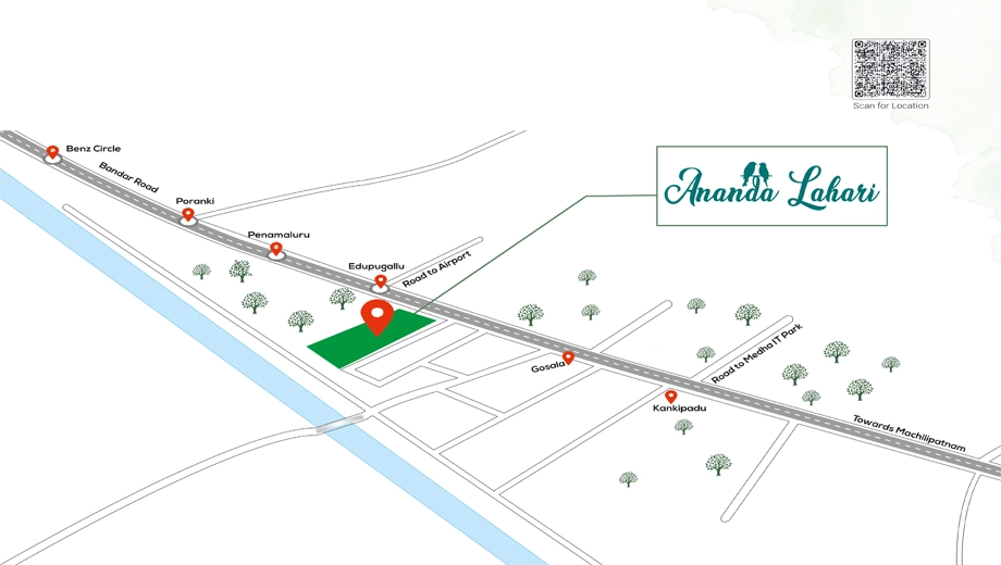 Location of R3 Ananda Lahari in null, Vijayawada - Image 417080