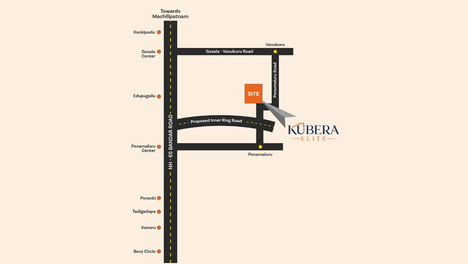 Location of Kushwanth Kubera Elite in null, Vijayawada - Image 417125