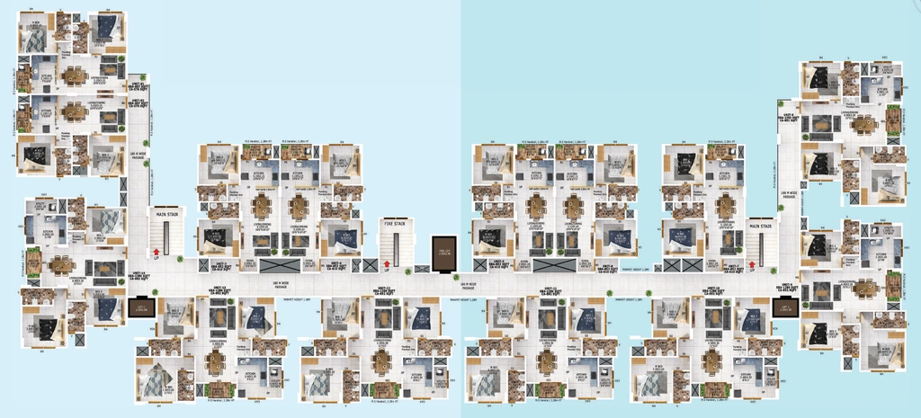 Floor Plan of Confident Lakeside in Kakkanad, Kochi - Image 417150