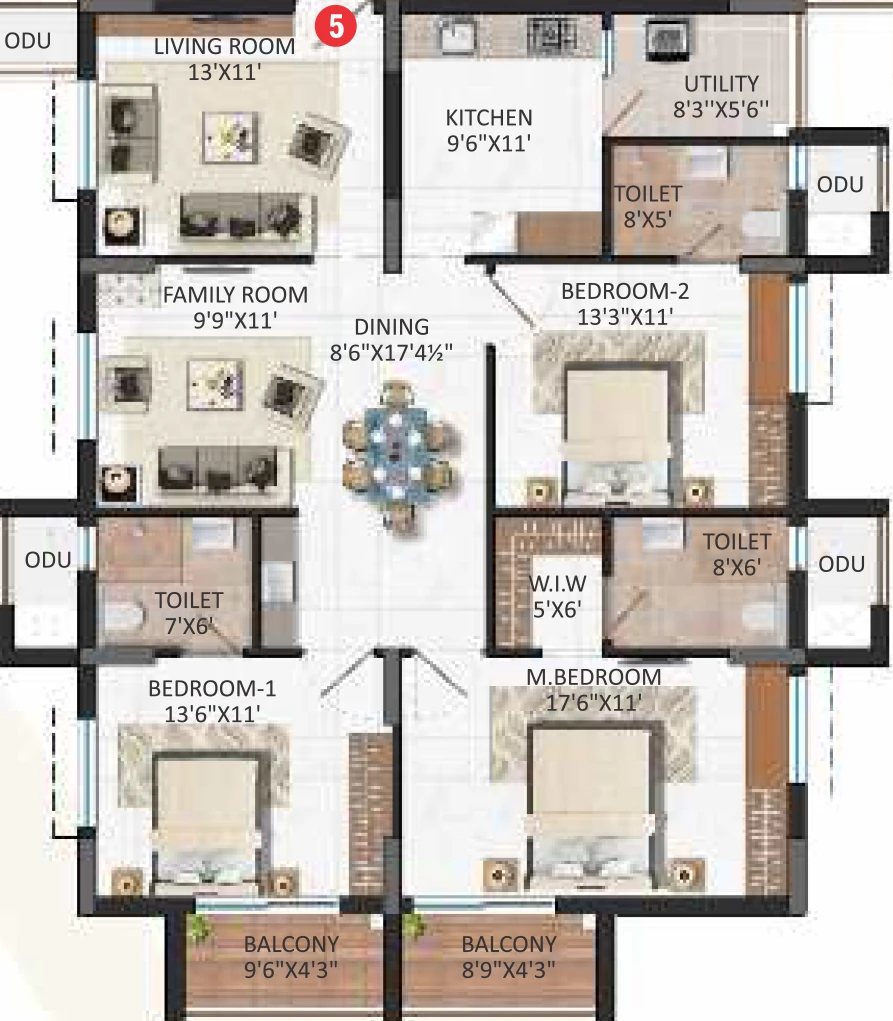 3 BHK Flat in MBMR Viha in null, Vijayawada - Image 924168