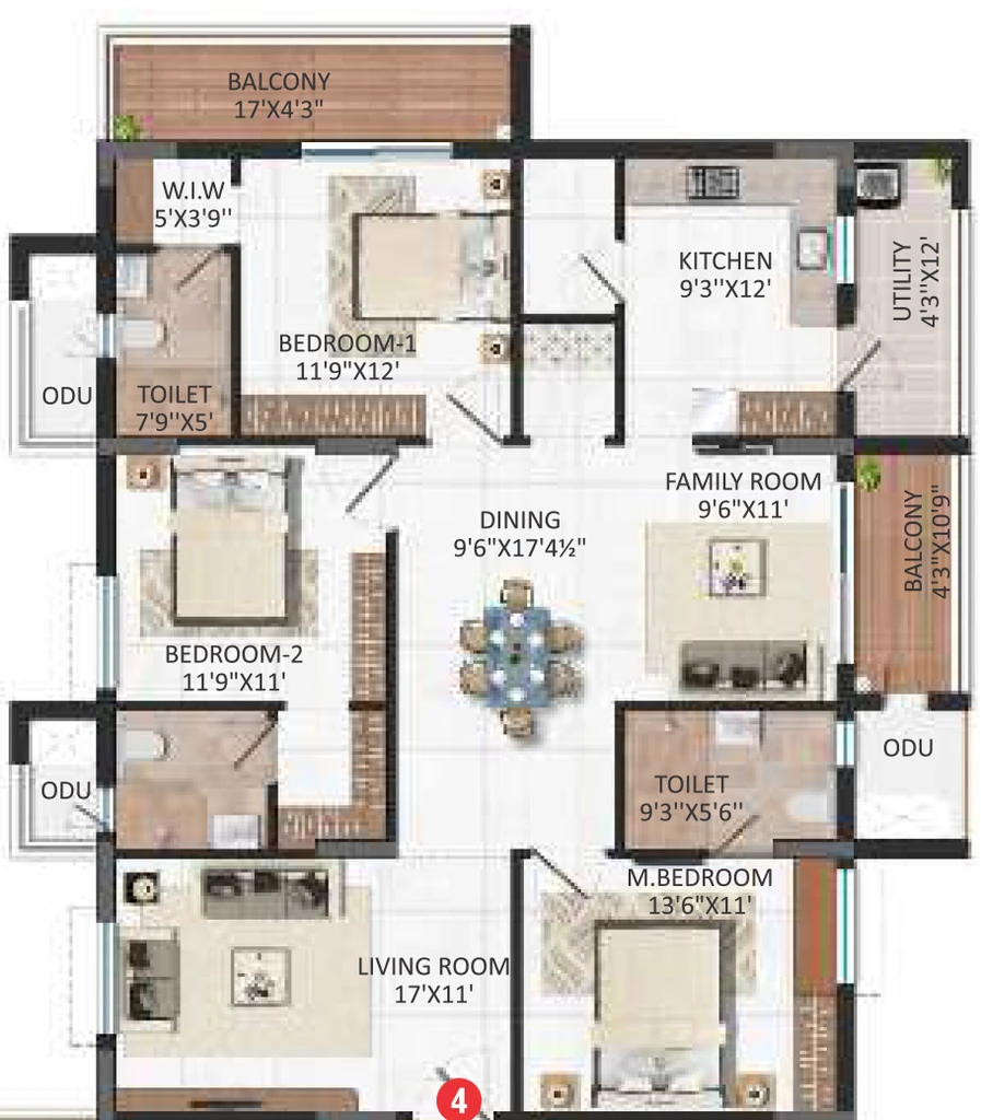 3 BHK Flat in MBMR Viha in null, Vijayawada - Image 924170