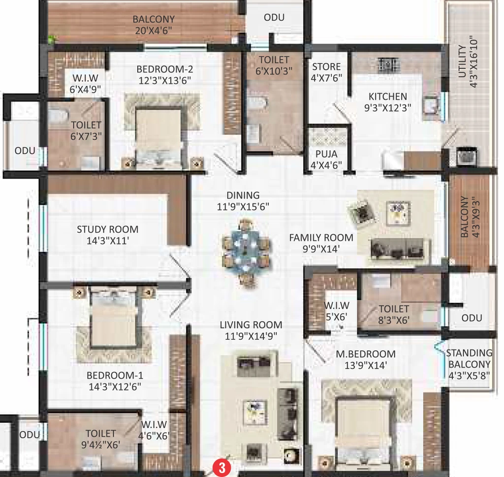 3 BHK Flat in MBMR Viha in null, Vijayawada - Image 924171