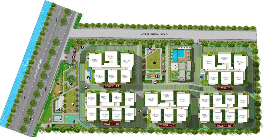 Master Plan of MBMR Viha in null, Vijayawada - Image 417177