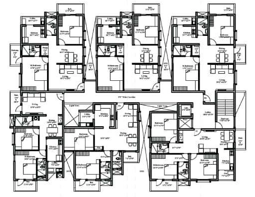 Floor Plan of Foundations Silicon in Vijayanagar, Mysore - Image 417155