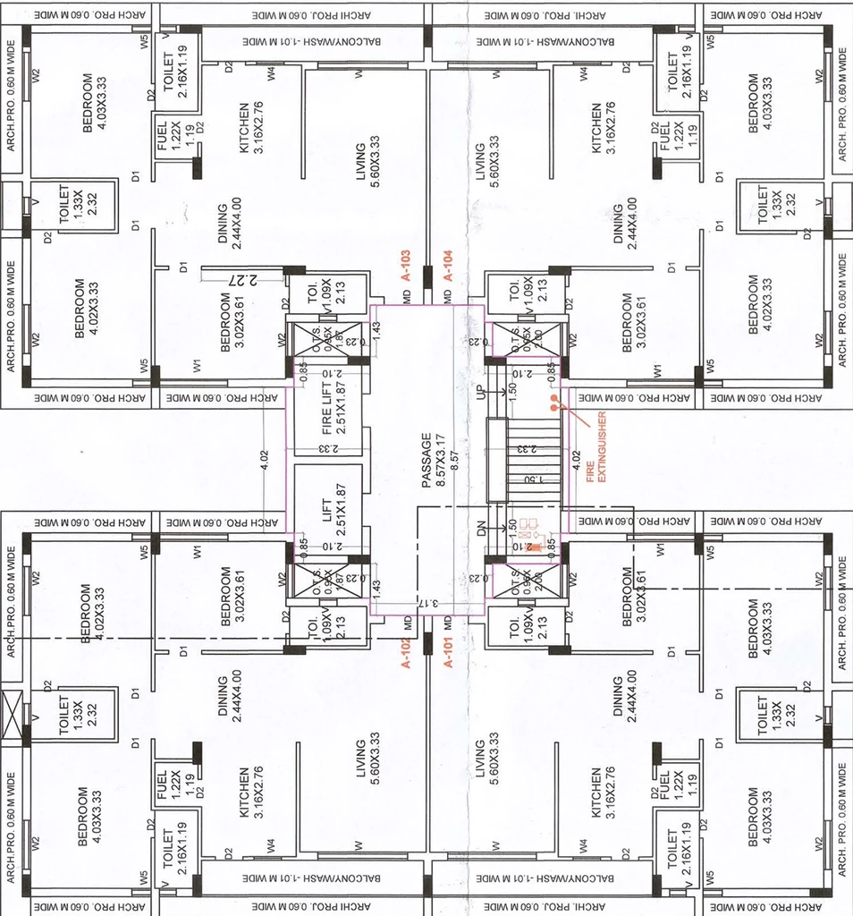 Floor Plan of Darshan Sarva in null, Rajkot - Image 417165