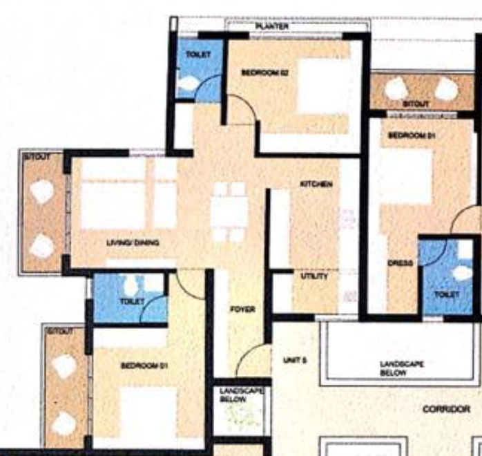 3 BHK Flat in G9 Pavamana in null, Mysore - Image 924174