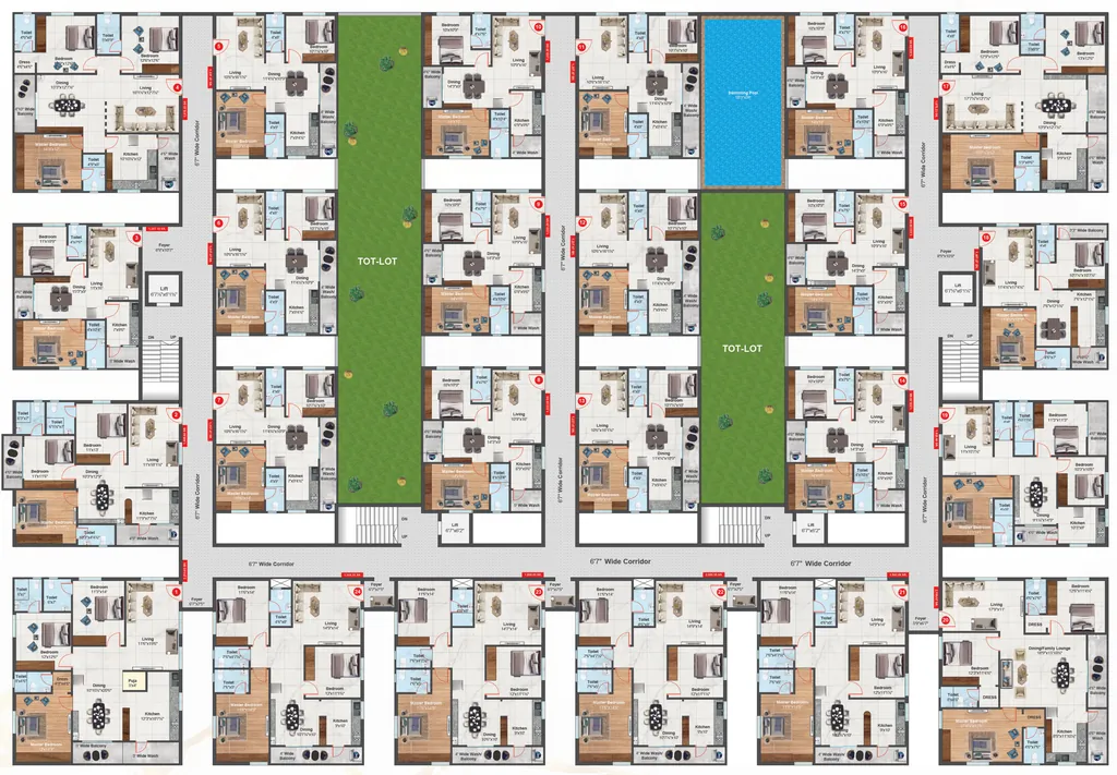 Floor Plan of PVR Grand in null, Vijayawada - Image 417207