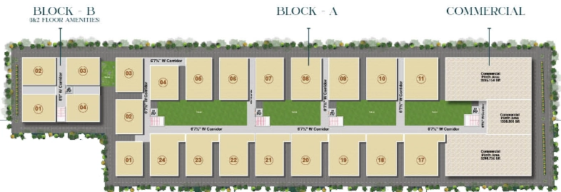 Master Plan of Sai Iconic Towers in Kanuru, Vijayawada - Image 417244