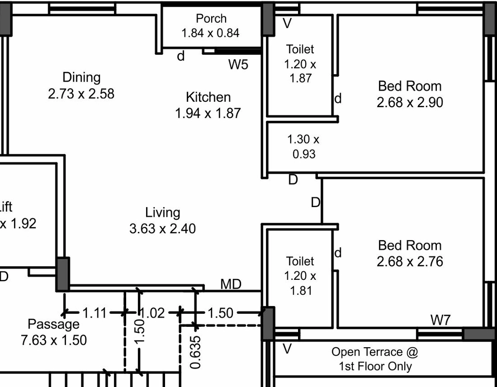 2 BHK Flat in Ganesh Samay 2 in null, Rajkot - Image 924200