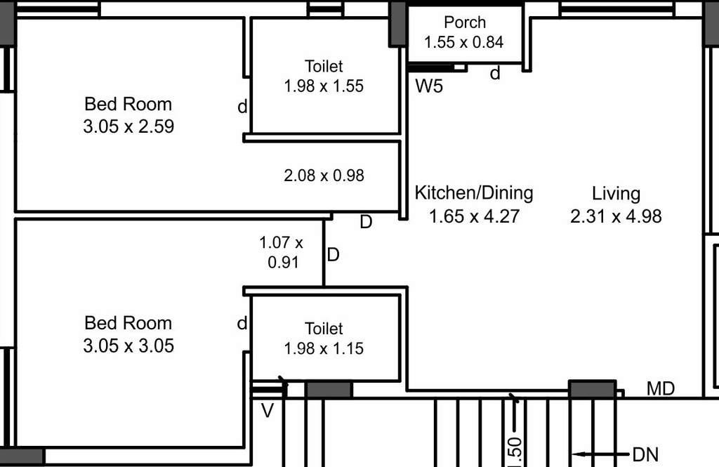 2 BHK Flat in Ganesh Samay 2 in null, Rajkot - Image 924201