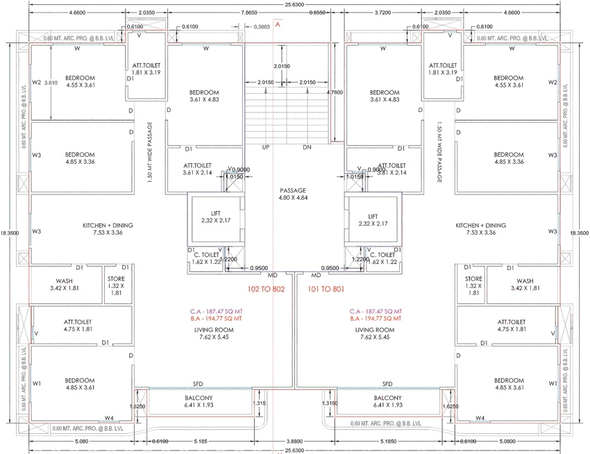 Floor Plan of Shree Hari Krishnam in Katargam, Surat - Image 417262