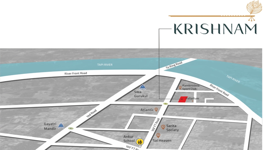 Location of Shree Hari Krishnam in Katargam, Surat - Image 417261