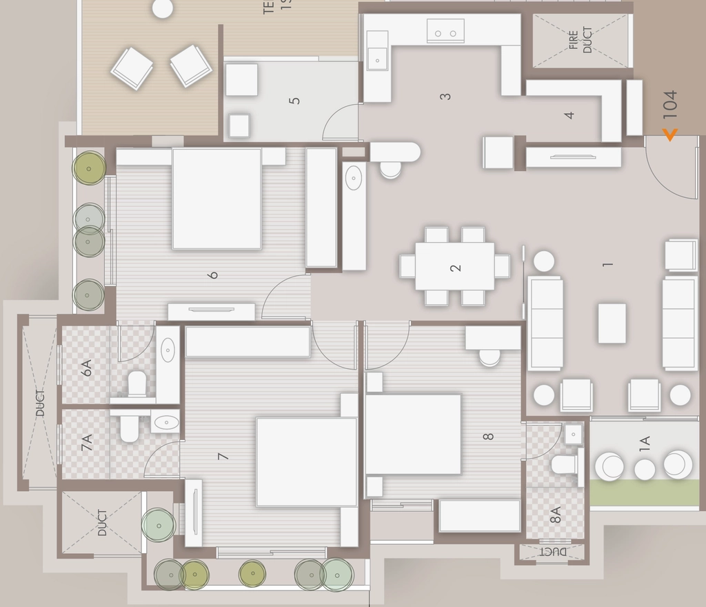 3 BHK Flat in Nayan Gol Twins Apartment in Mavdi, Rajkot - Image 924275