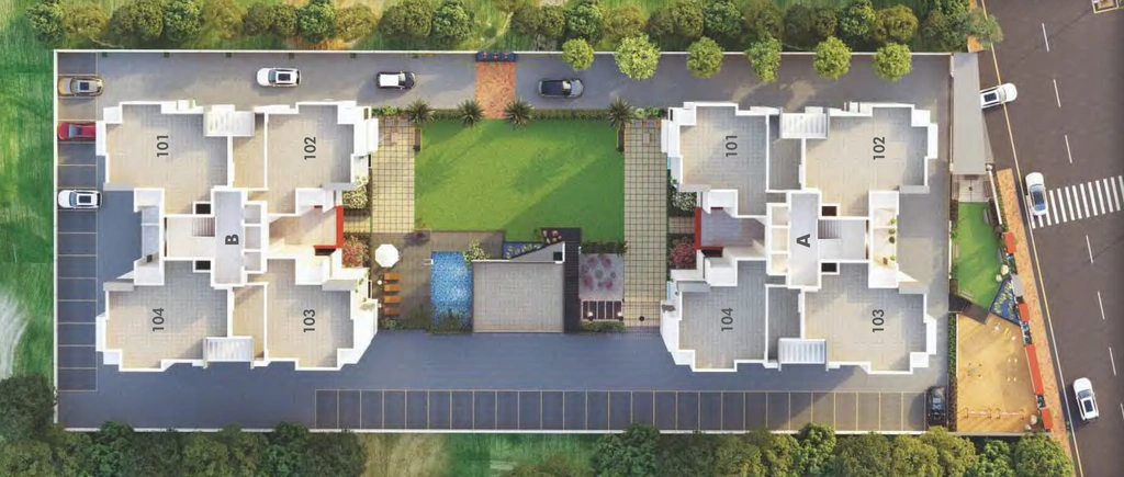 Master Plan of Nayan Gol Twins Apartment in Mavdi, Rajkot - Image 417299