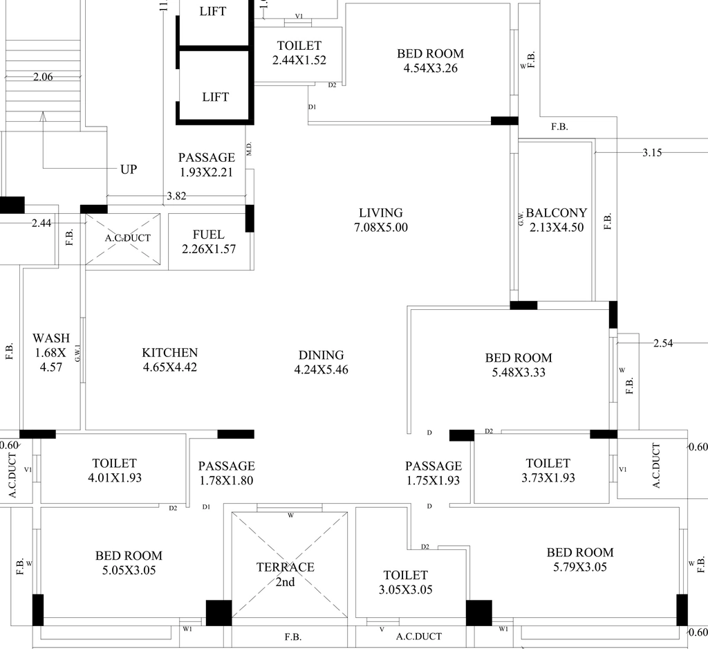 4 BHK Flat in Ladani Greenfield Gardens in Mota Mava, Rajkot - Image 924223