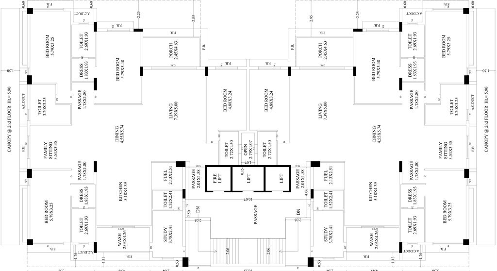 Floor Plan of Ladani Greenfield Gardens in Mota Mava, Rajkot - Image 417338