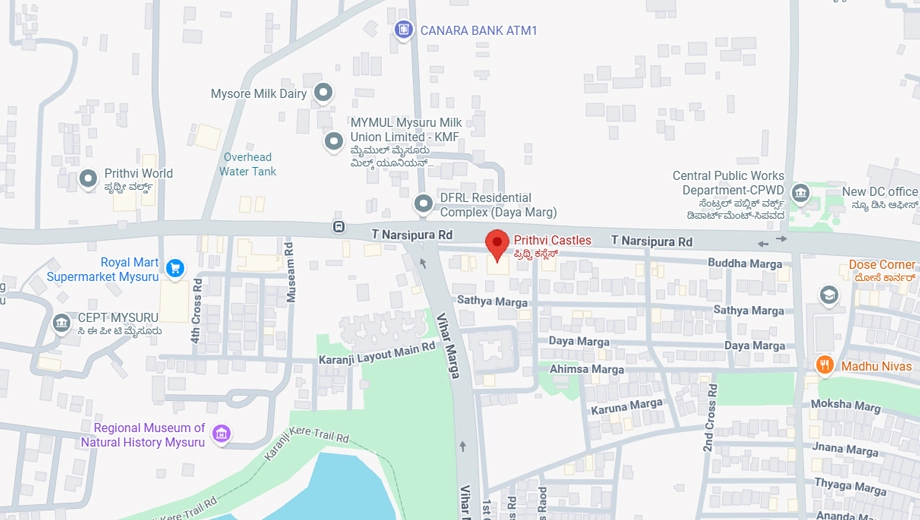 Location of Prithvi Castles in Siddhartha Layout, Mysore - Image 417306