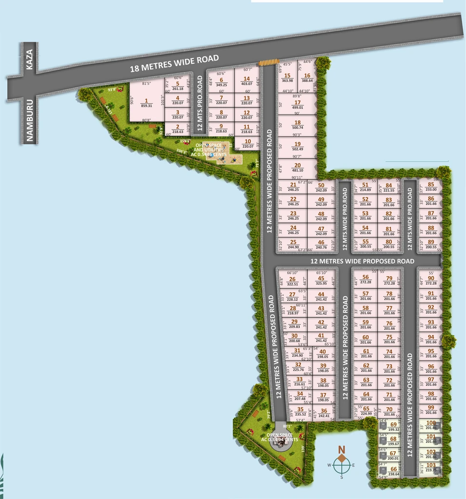 Master Plan of Sunsiri The Rise in null, Vijayawada - Image 417319
