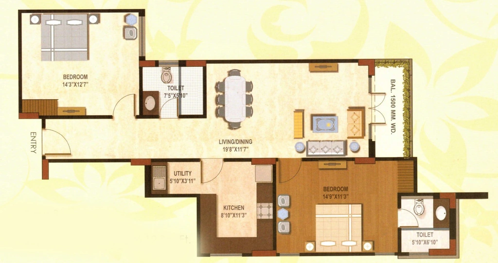 2 BHK Flat in Ridhi Sidhi Height in Beltola, Guwahati - Image 924379