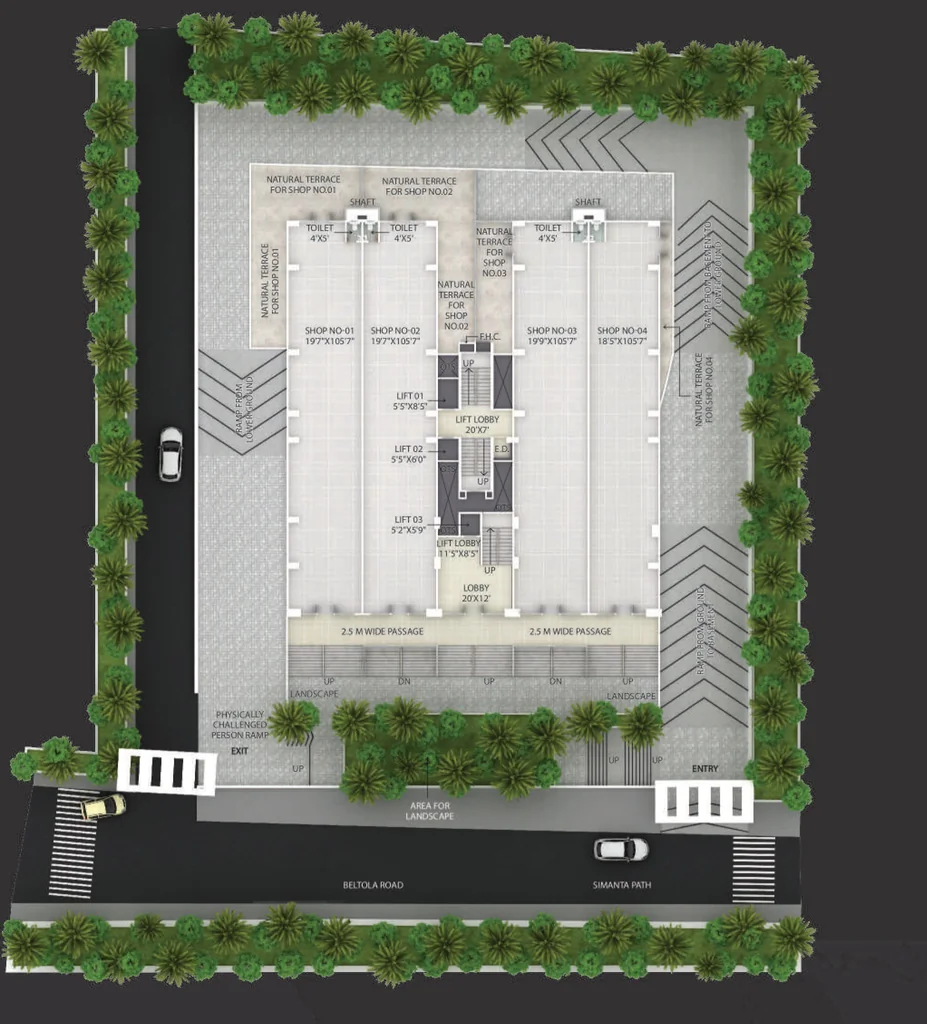 Master Plan of Ramindri Sapphire Tower in Beltola, Guwahati - Image 417789