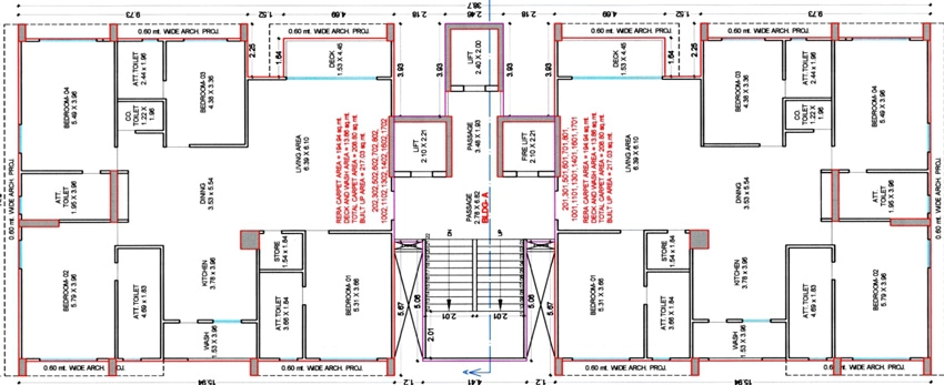 Floor Plan of RNG Skyworld in Adajan, Surat - Image 417364