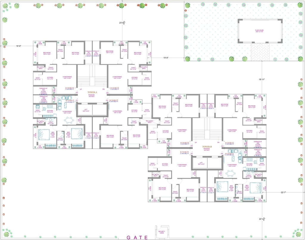 Master Plan of Kasumbi Elegance in Gondal Road, Rajkot - Image 417503