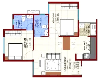 2 BHK Flat in Sankalp Magnum in Vidyaranyapuram, Mysore - Image 924245