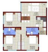3 BHK Flat in Sankalp Magnum in Vidyaranyapuram, Mysore - Image 924249