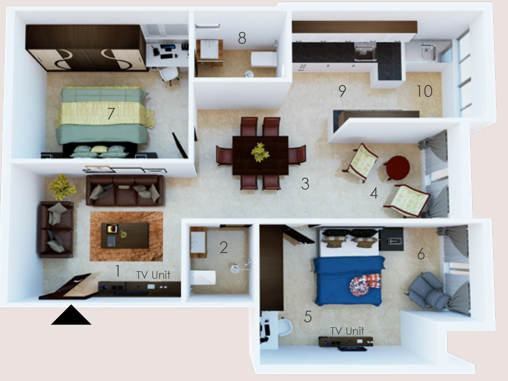 2 BHK Flat in Govianu Gurikar Luxuria in Ittige Gudu, Mysore - Image 924273