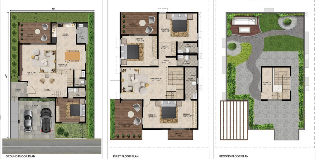 4 BHK House/Villa in Prithvi Orchids Villa in Hebbal, Mysore - Image 924272