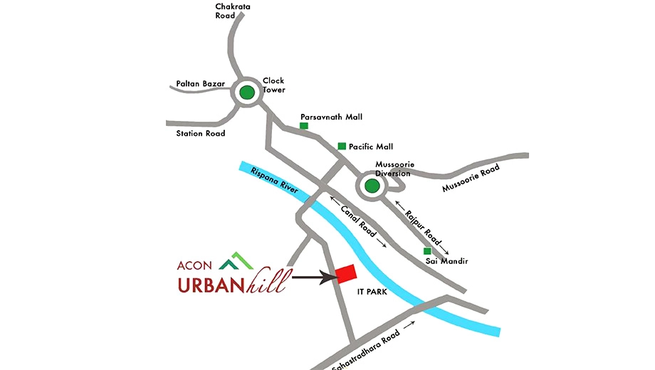 Location of Acon Urban Hill in null, Dehradun - Image 417480